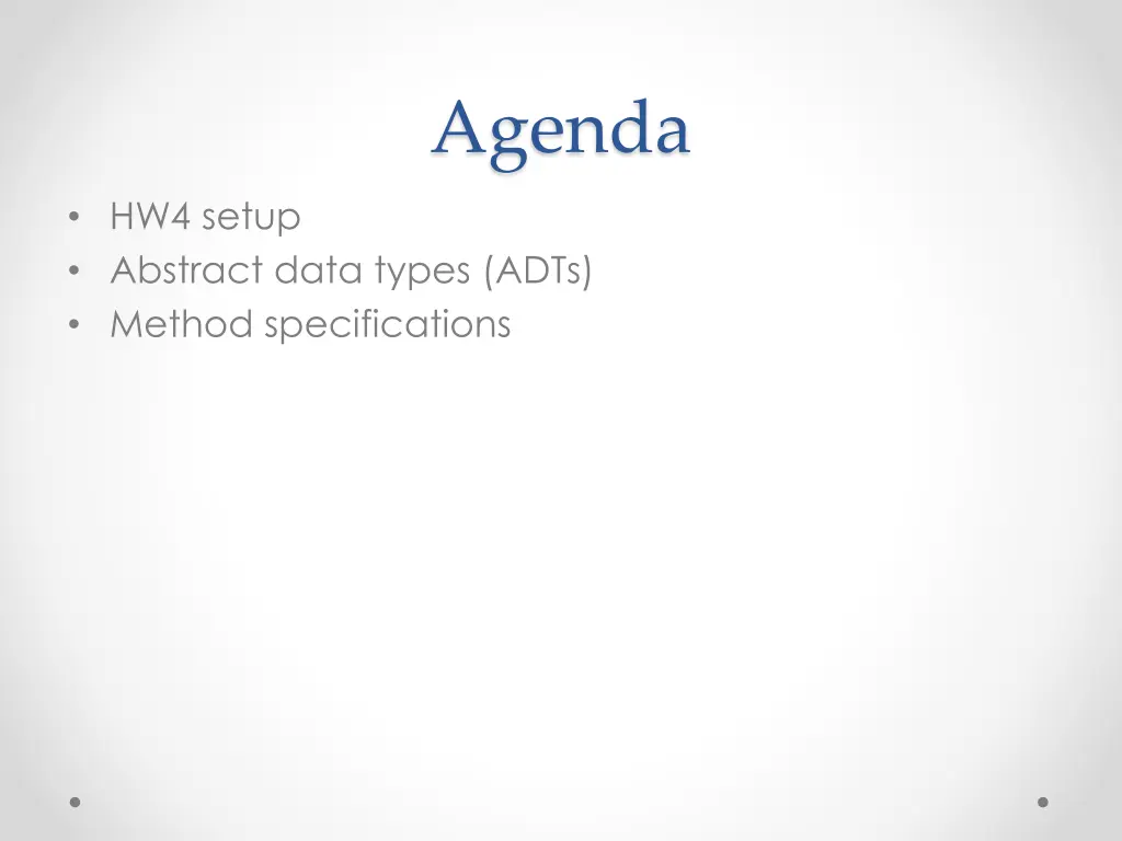 agenda