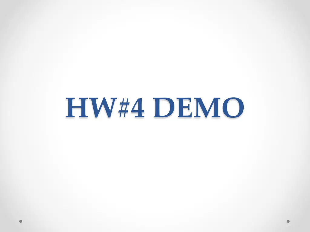 hw 4 demo