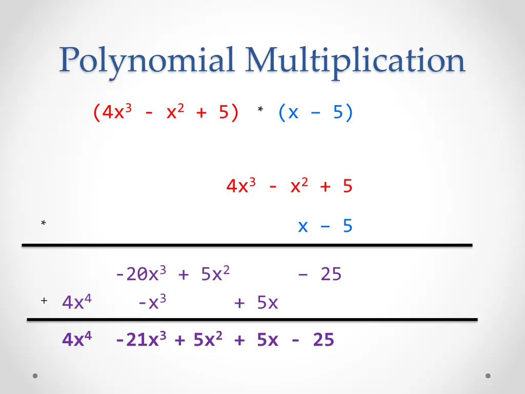 polynomial multiplication