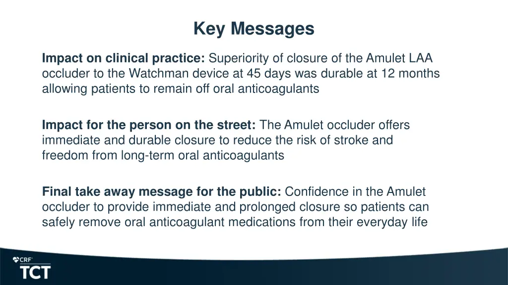 key messages