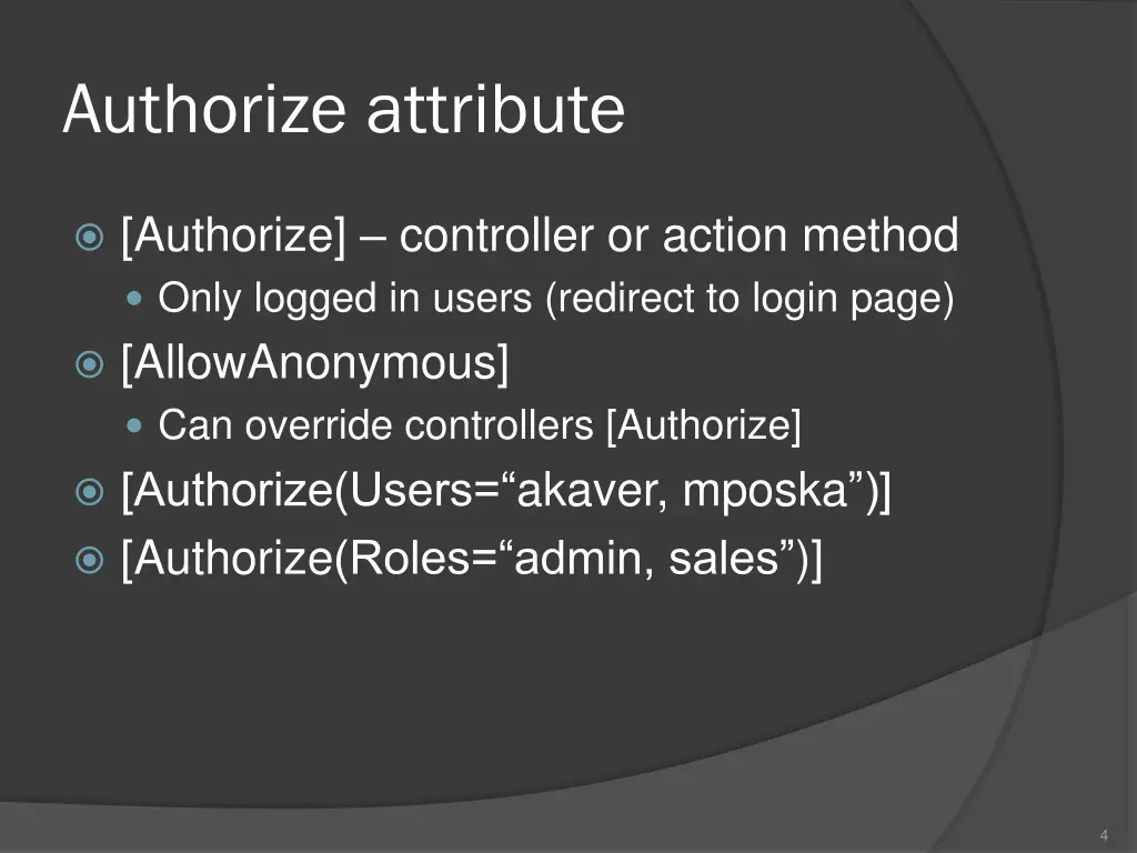 authorize attribute