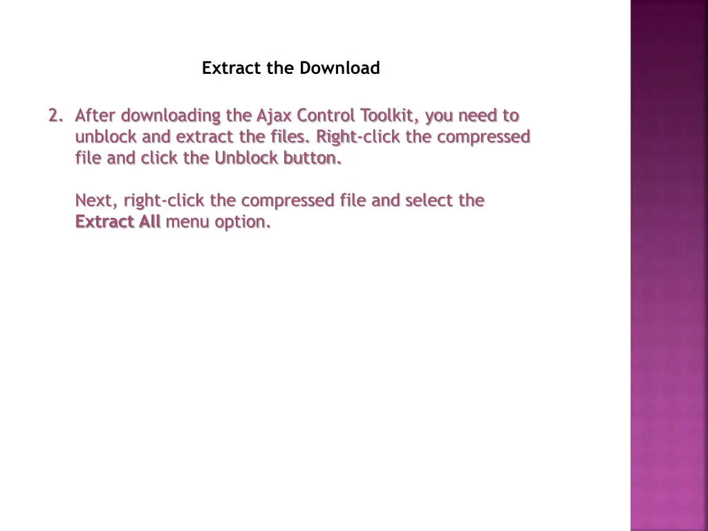 extract the download