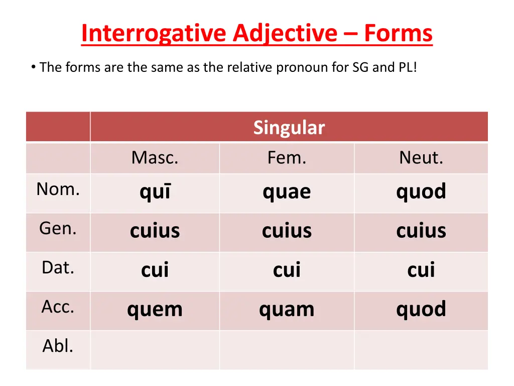 interrogative adjective forms 4