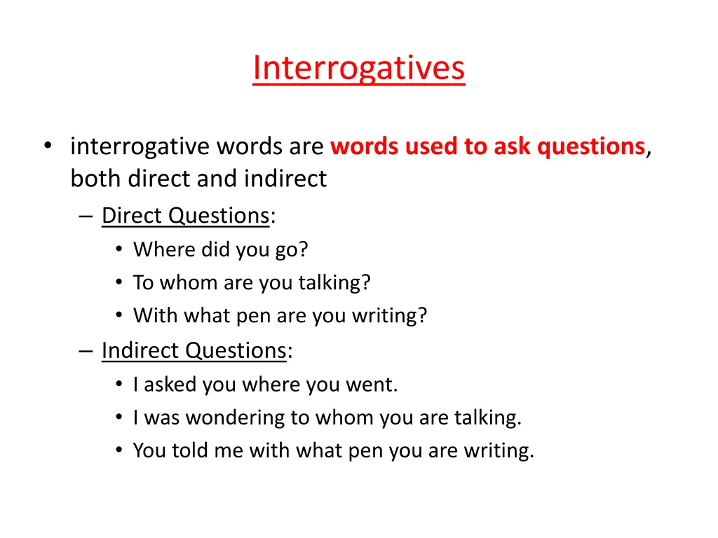 interrogatives 1