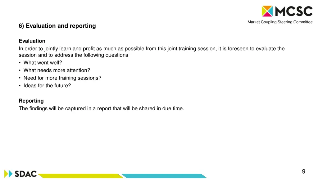 market coupling steering committee 8
