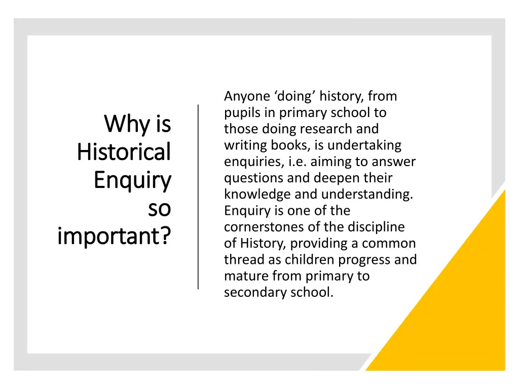 anyone doing history from pupils in primary
