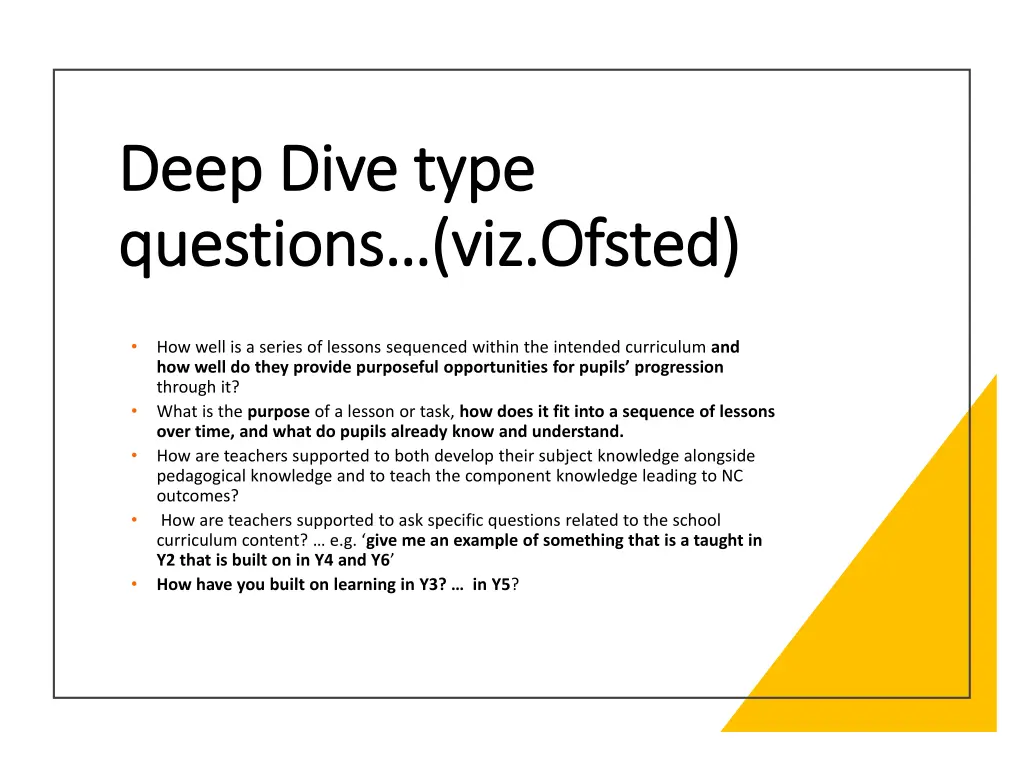 deep dive type deep dive type questions