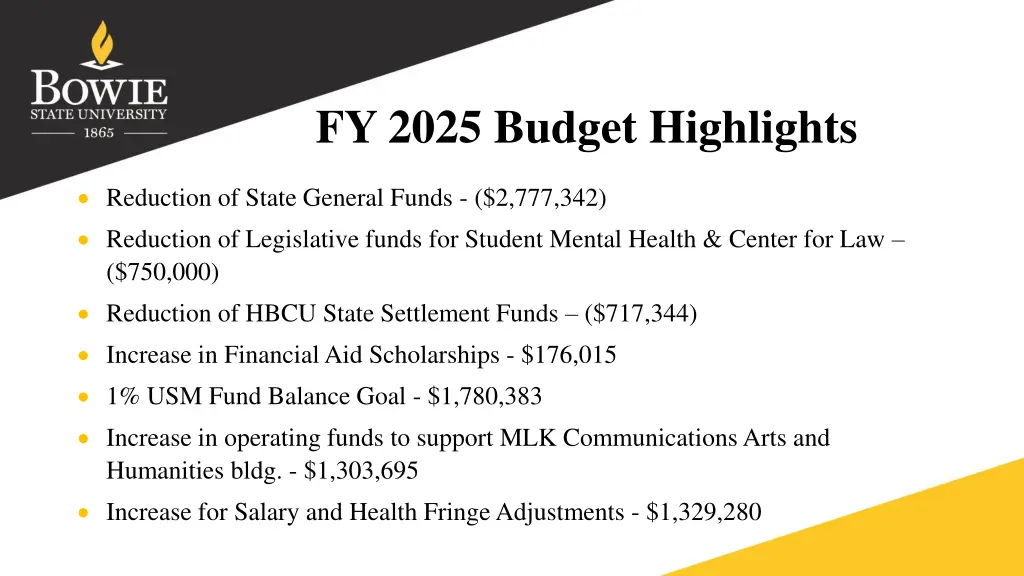 fy 2025 budget highlights