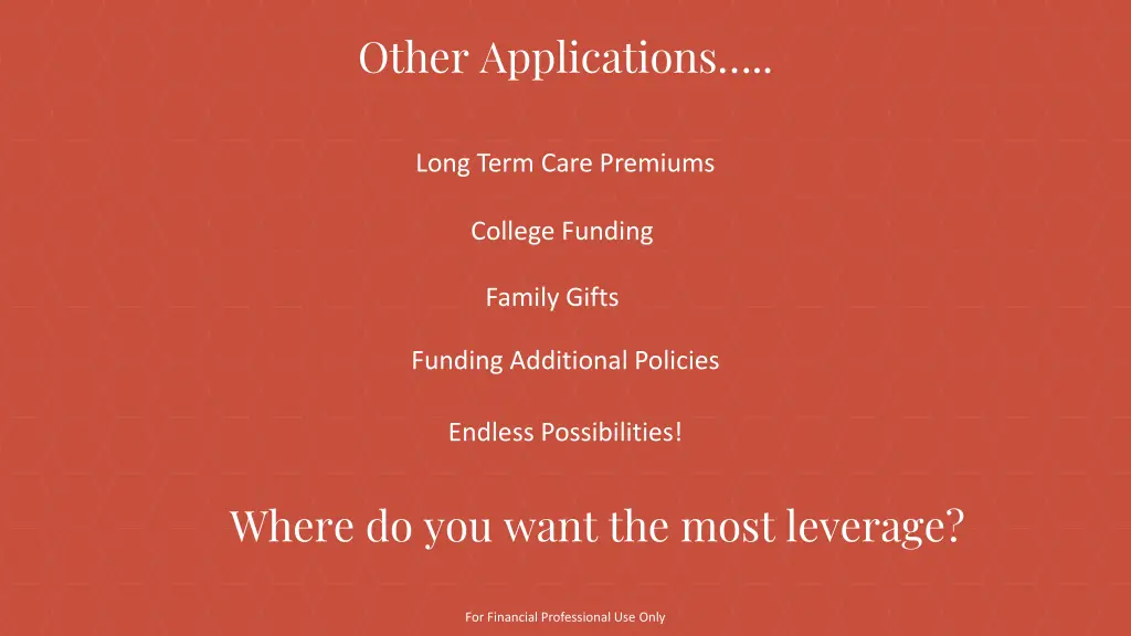 other applications