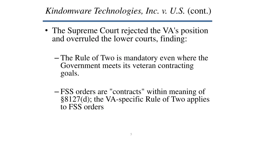 kindomware technologies inc v u s cont
