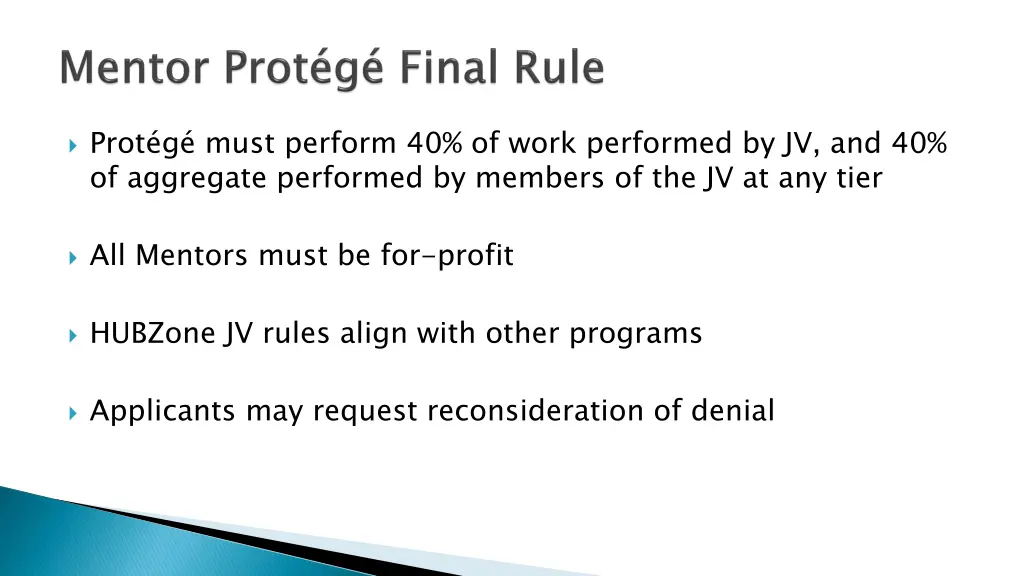 prot g must perform 40 of work performed