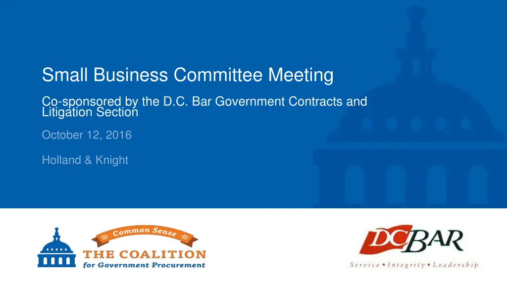 small business committee meeting