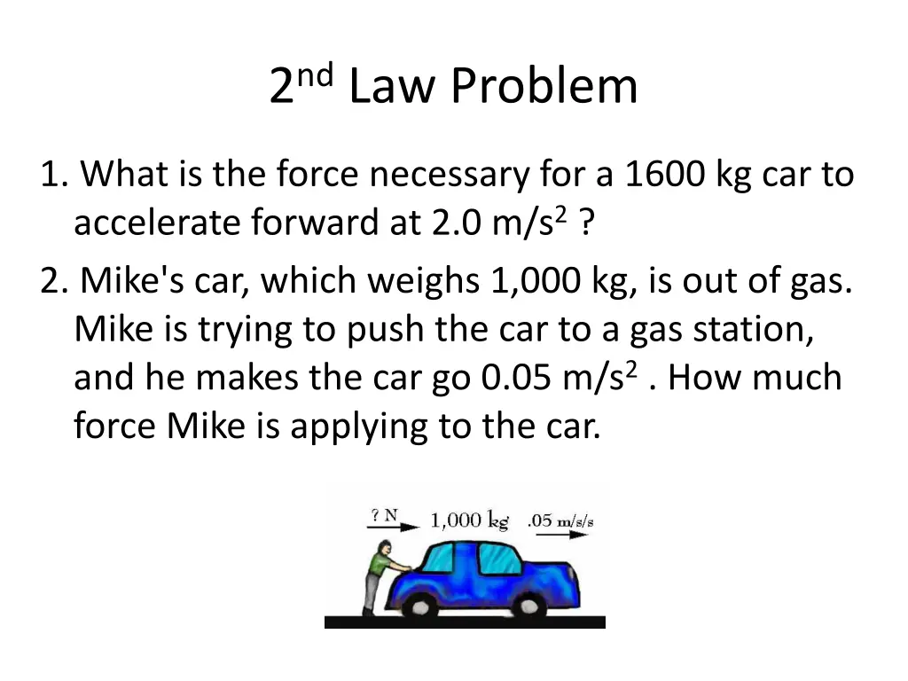 2 nd law problem