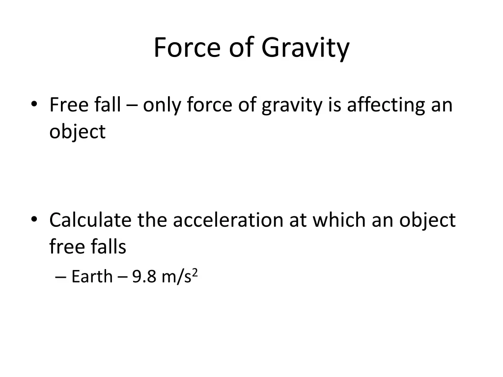 force of gravity 1