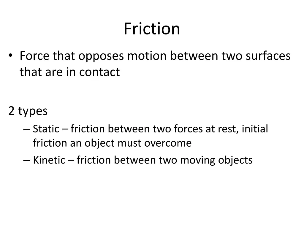 friction