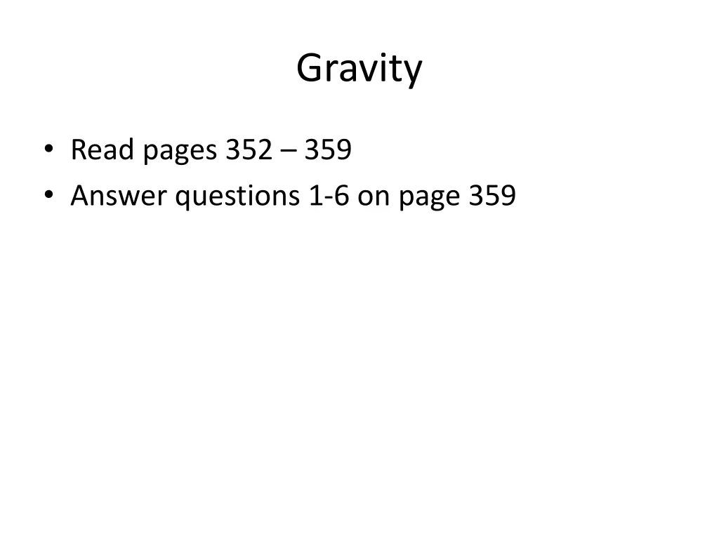 gravity