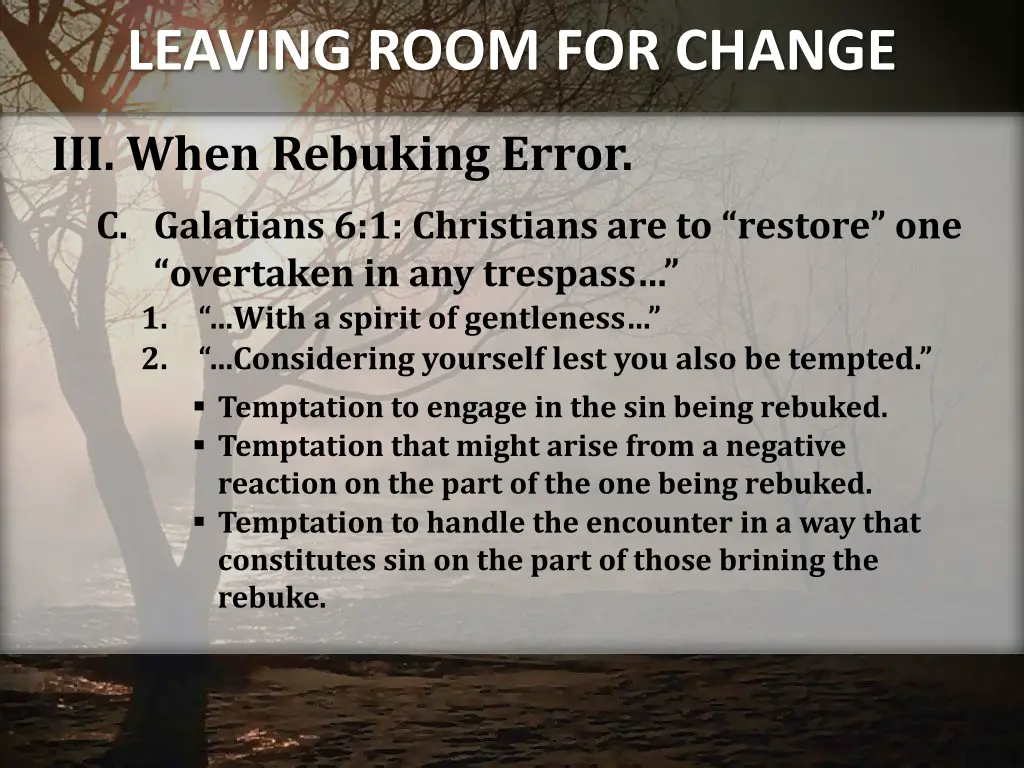 leaving room for change 4