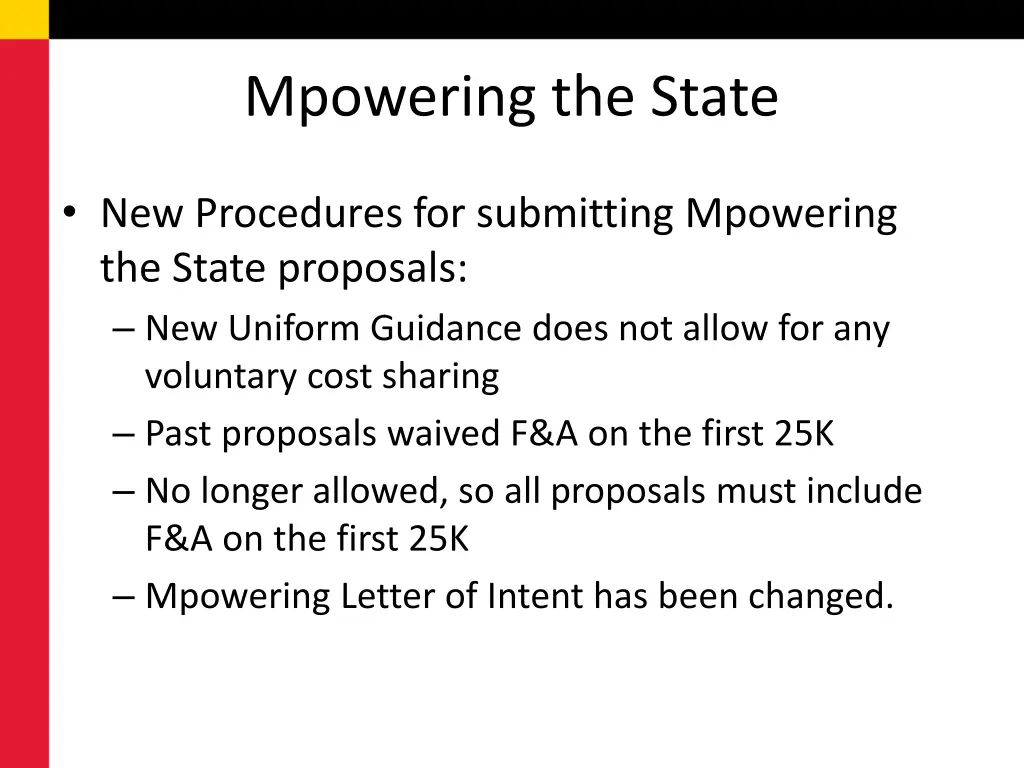 mpowering the state