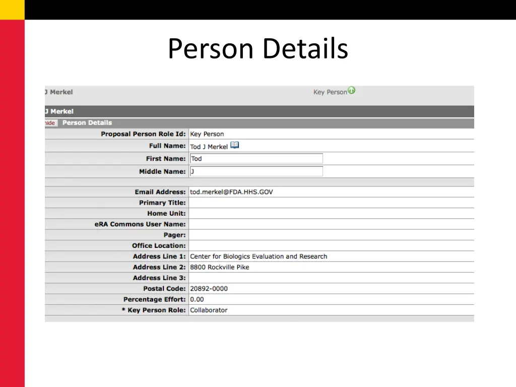 person details
