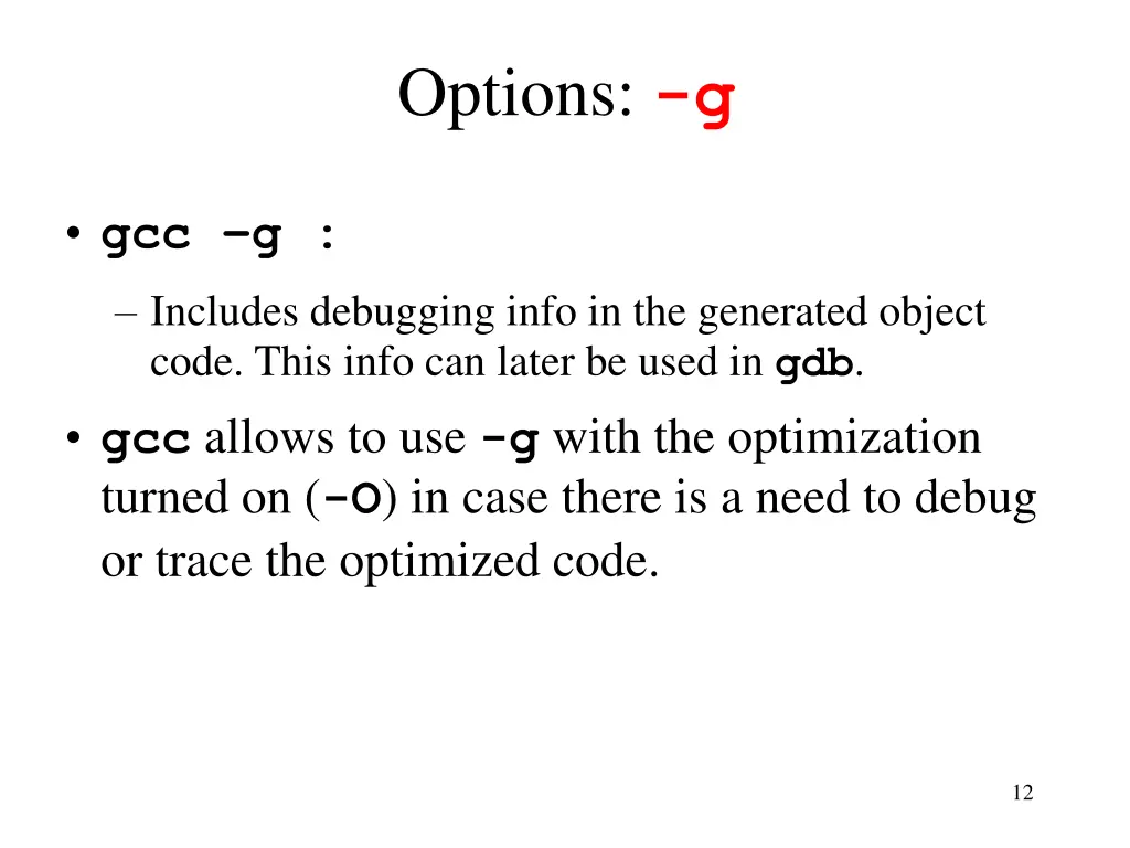 options g