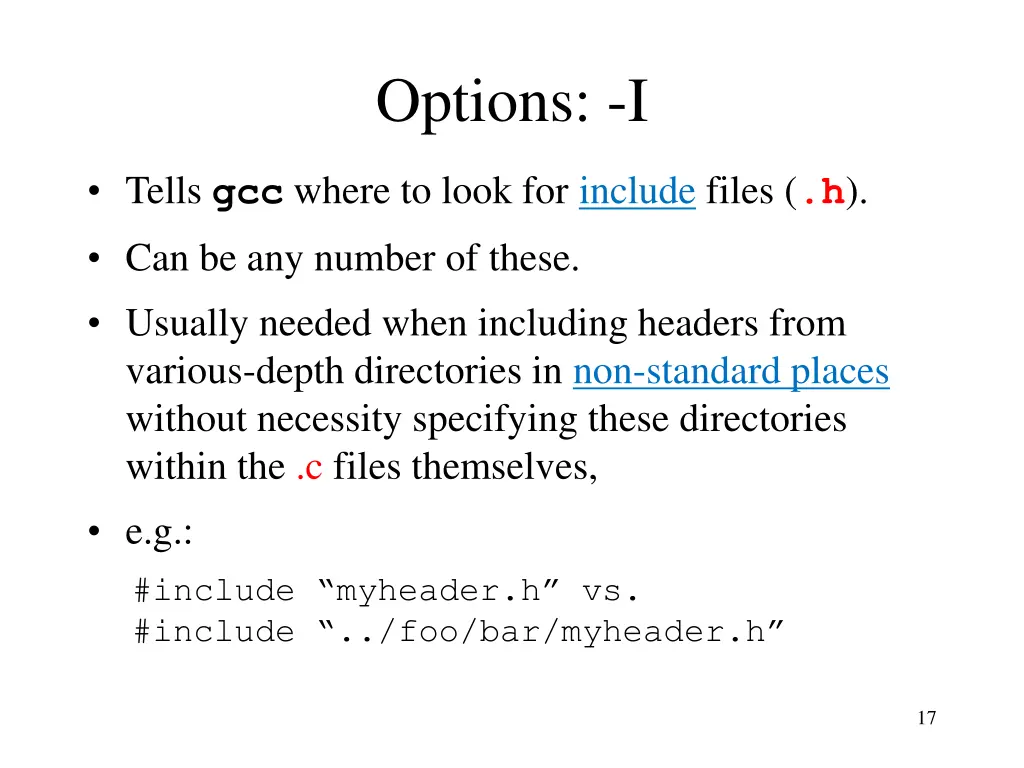 options i