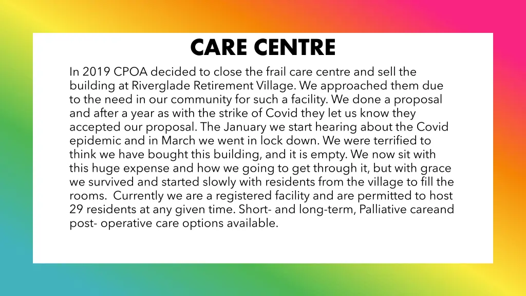 care centre