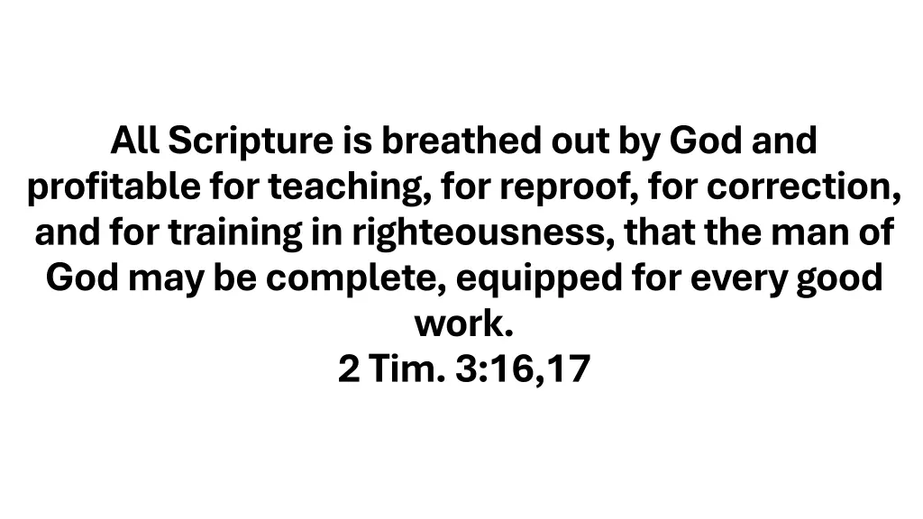 all scripture is breathed