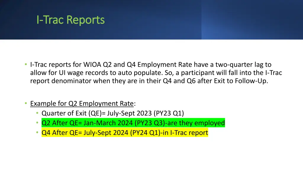 i i trac reports trac reports