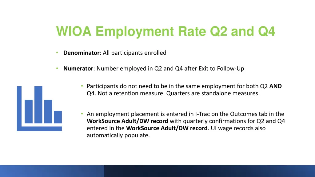wioa employment rate q2 and q4