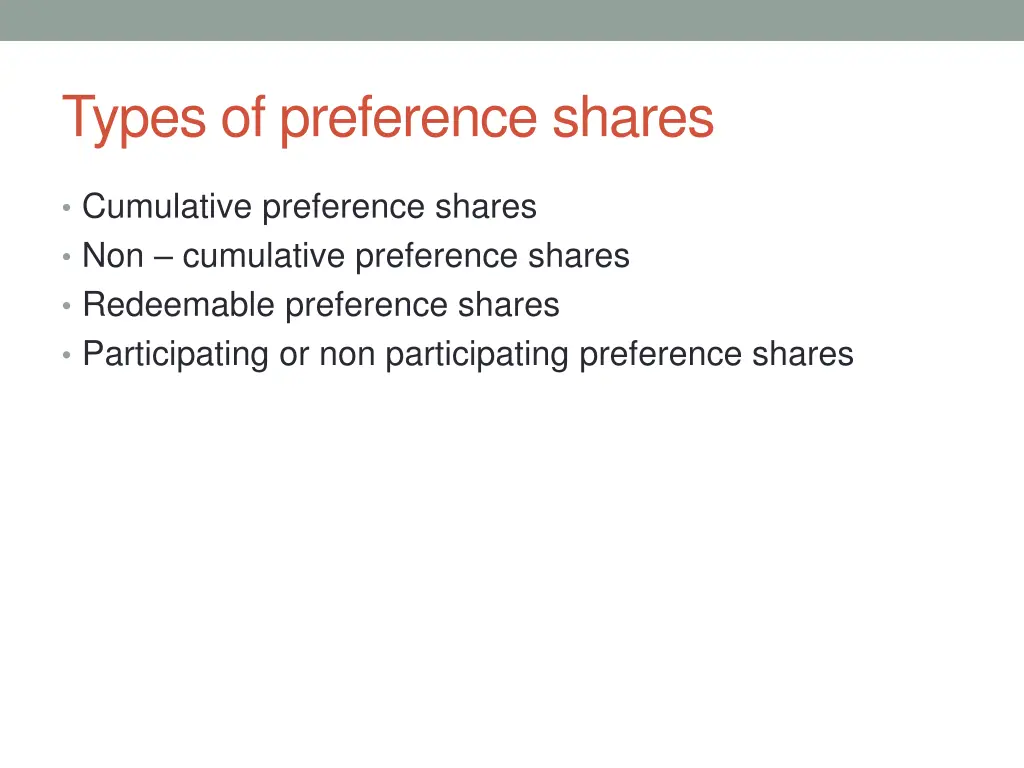 types of preference shares