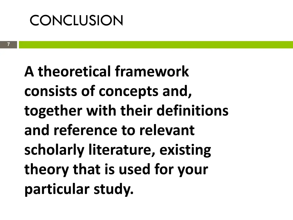 conclusion
