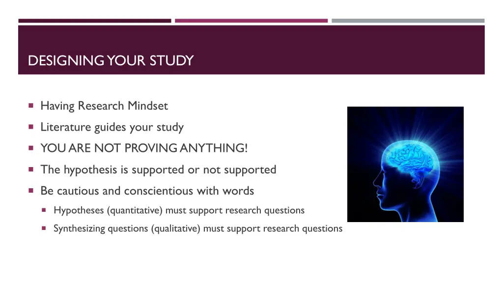 designing your study