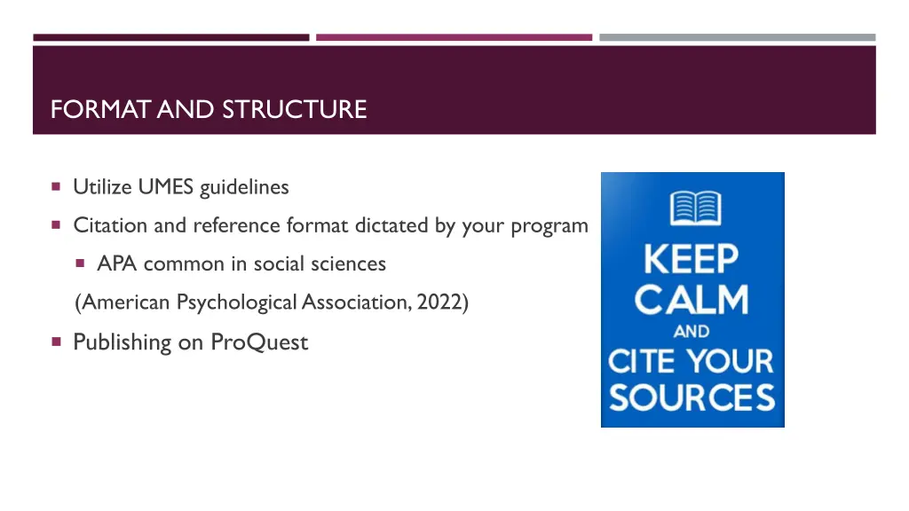 format and structure 1