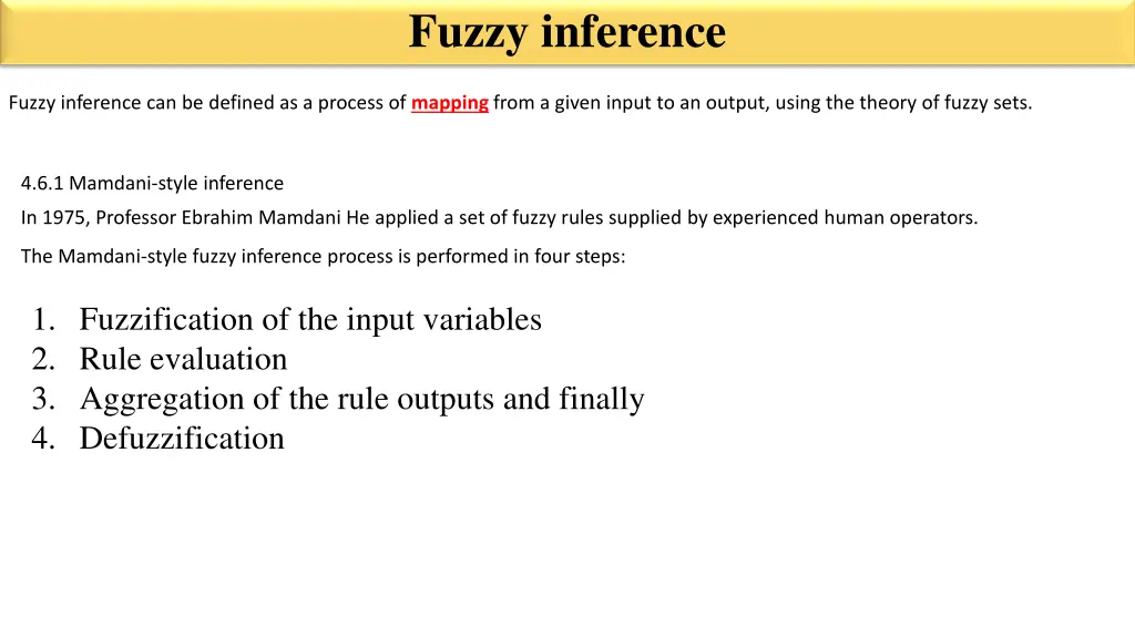 fuzzy inference