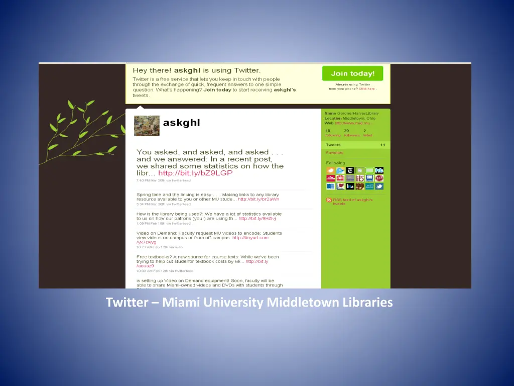 twitter miami university middletown libraries