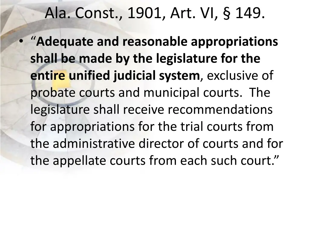 ala const 1901 art vi 149 1