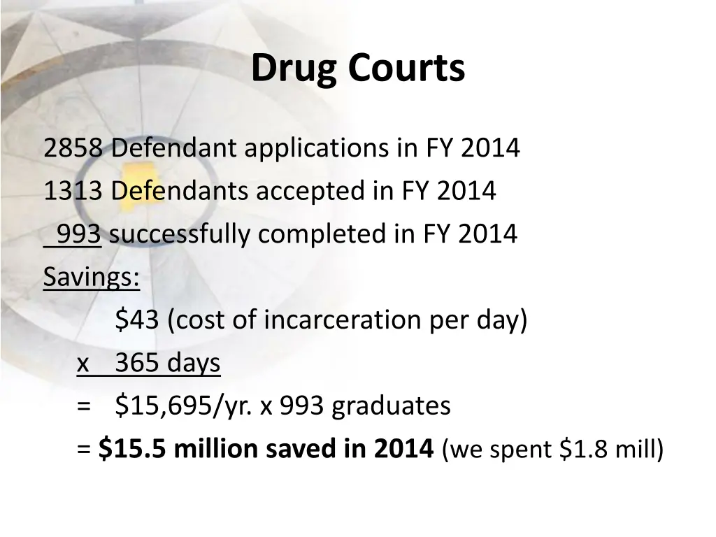 drug courts