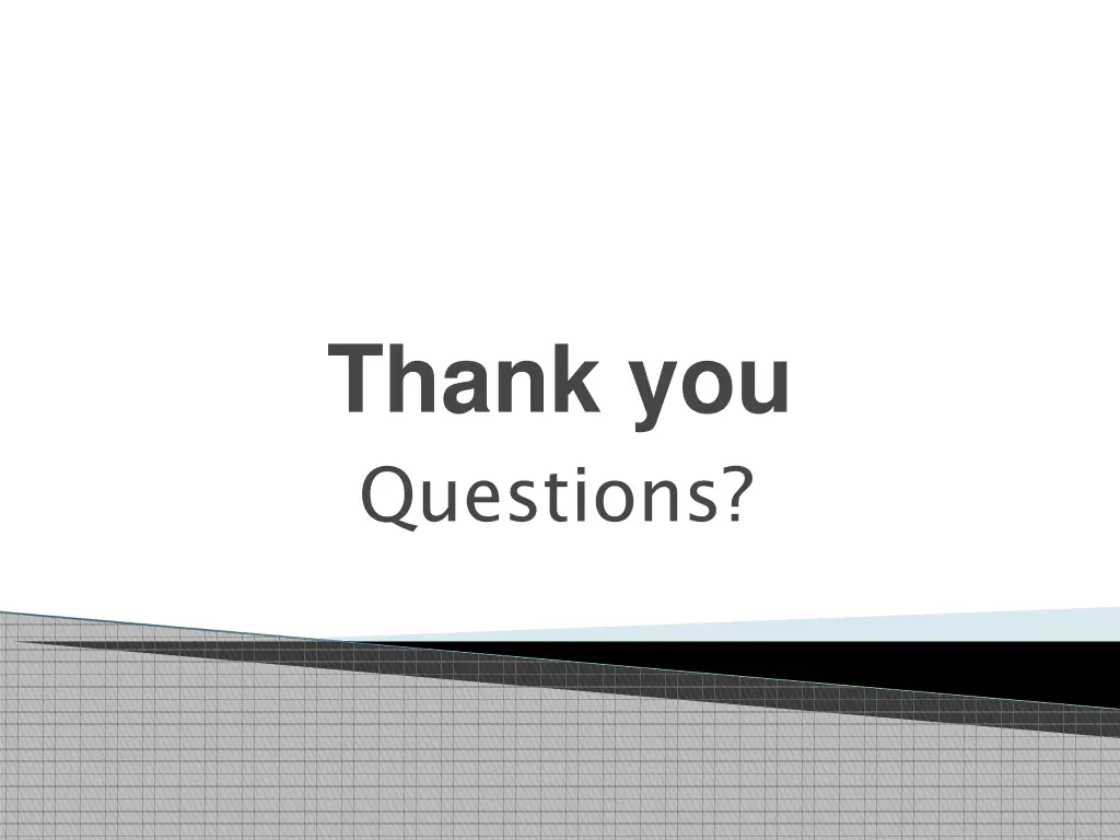 thank you questions