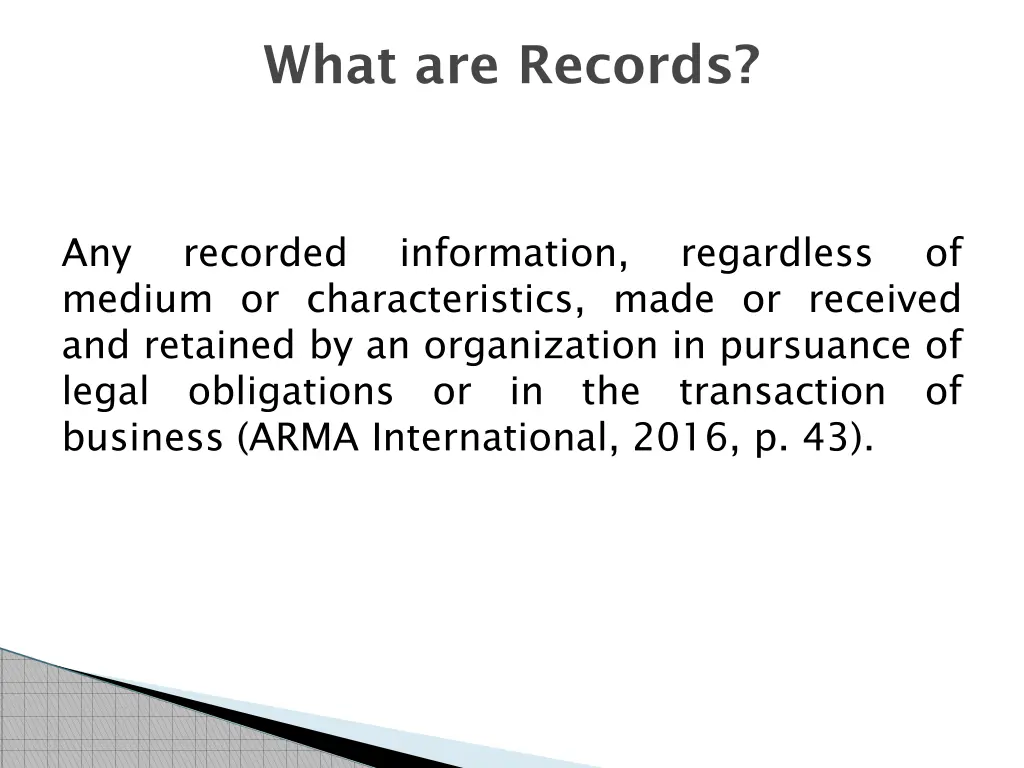 what are records