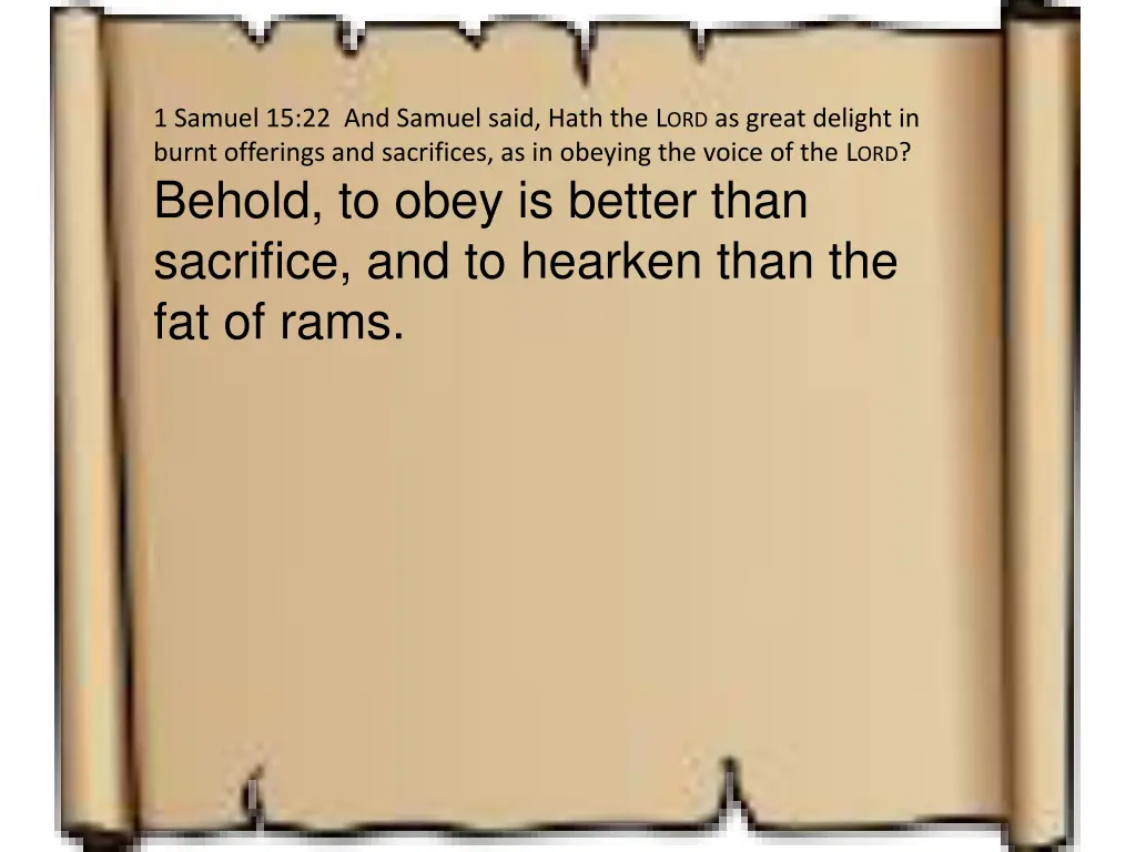 1 samuel 15 22 and samuel said hath