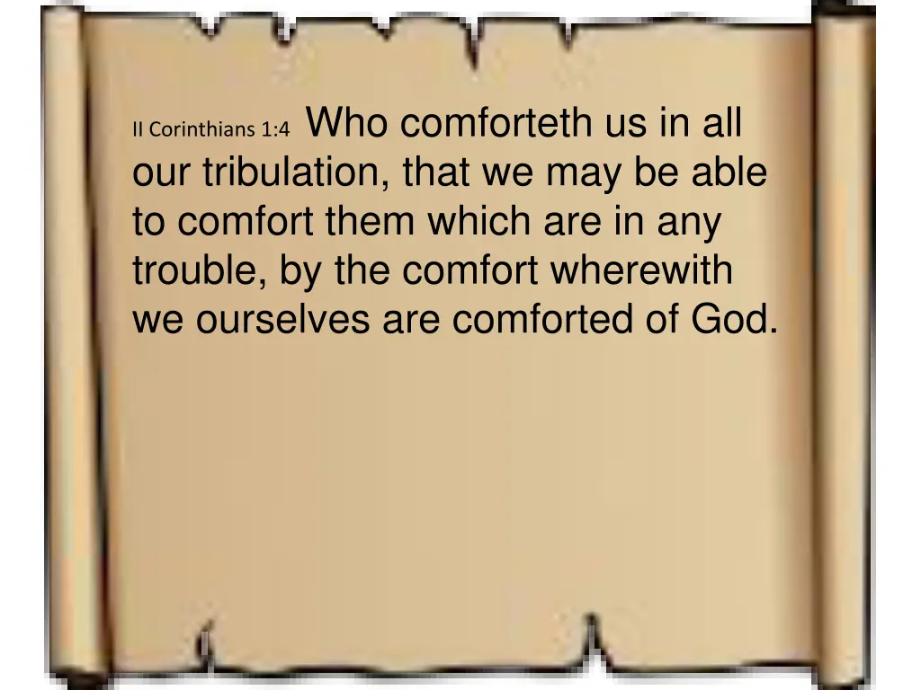 ii corinthians 1 4 who comforteth