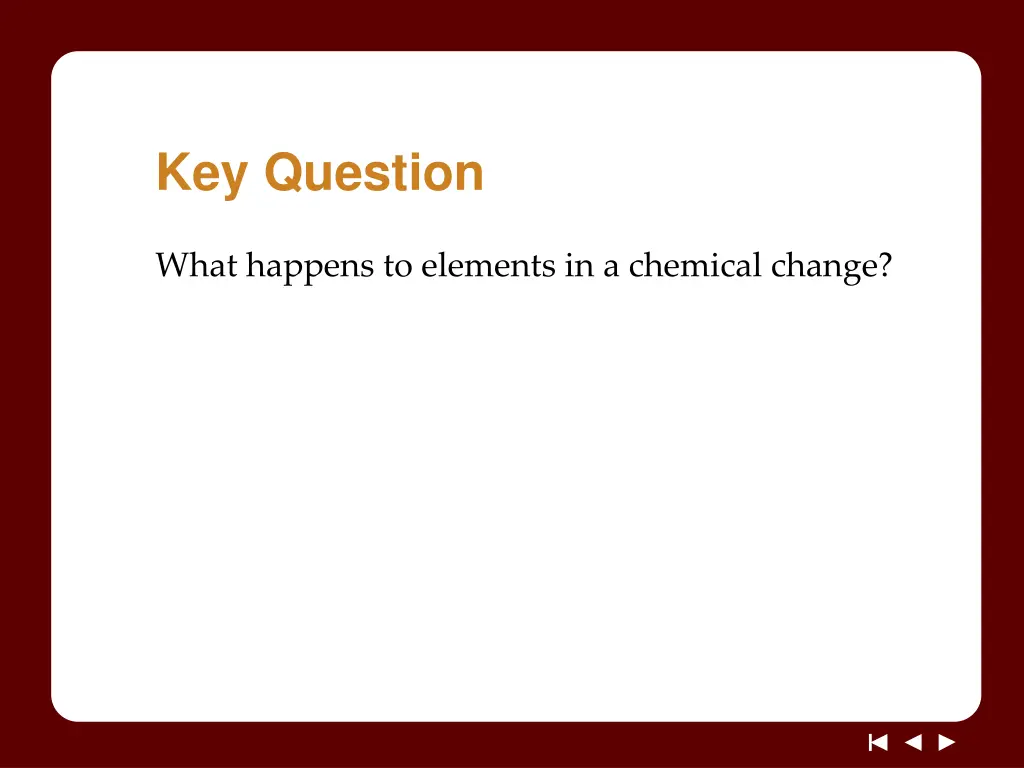 key question