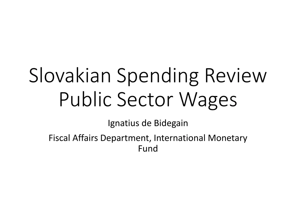 slovakian spending review public sector wages