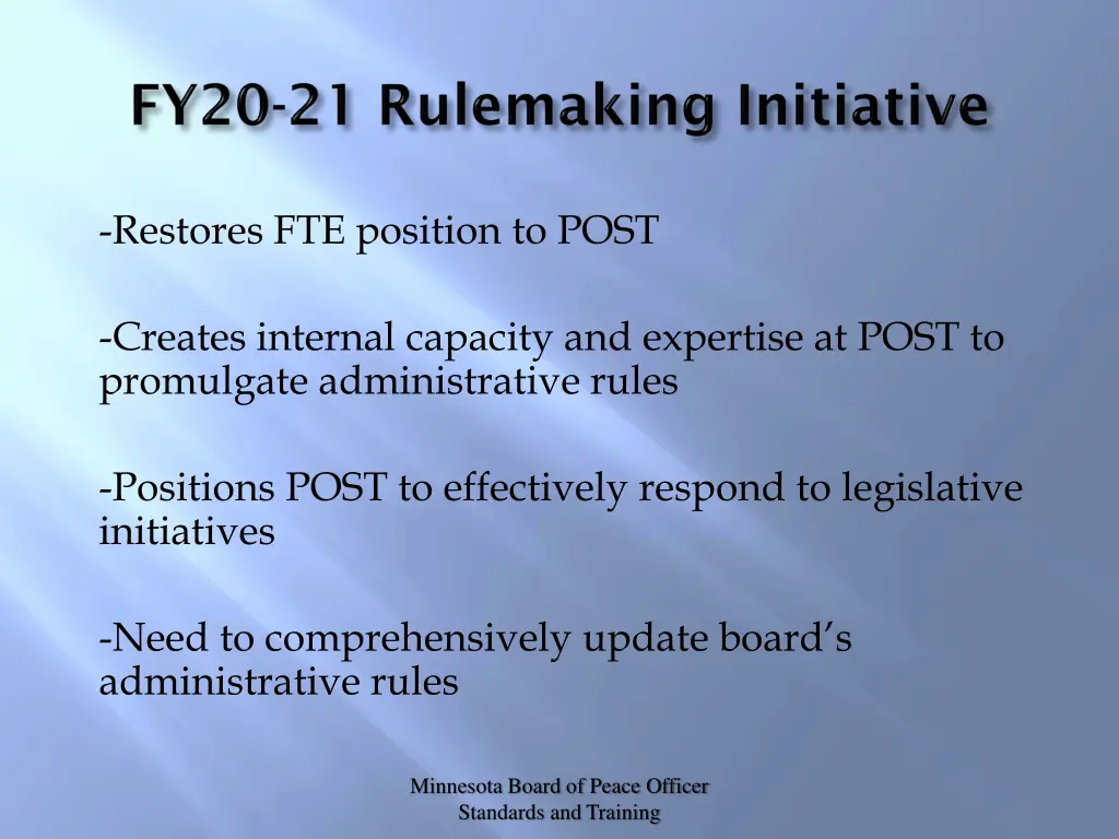 restores fte position to post