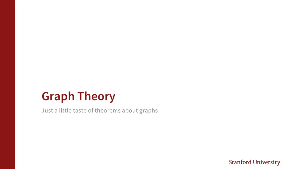 graph theory just a little taste of theorems