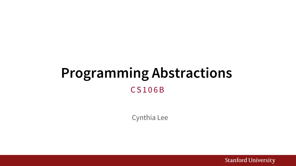 programming abstractions cs106b