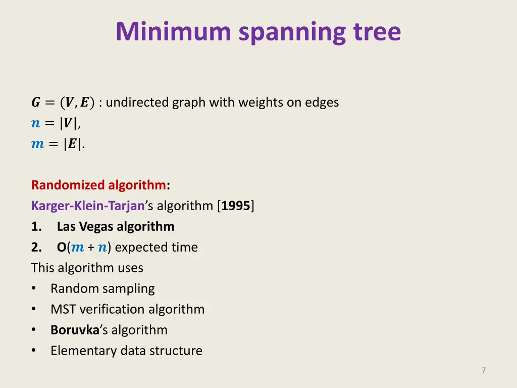 minimum spanning tree 5