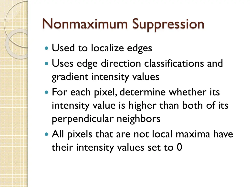 nonmaximum suppression