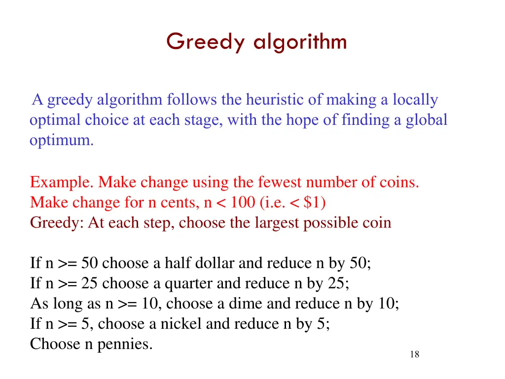 greedy algorithm