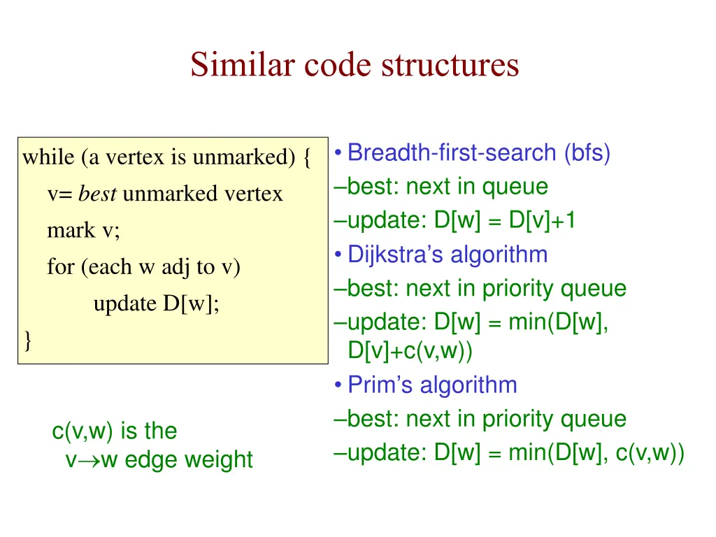similar code structures